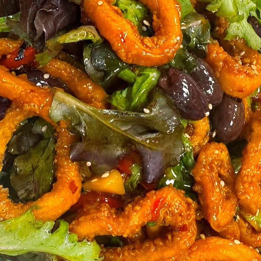 Sesame Ginger Calamari.