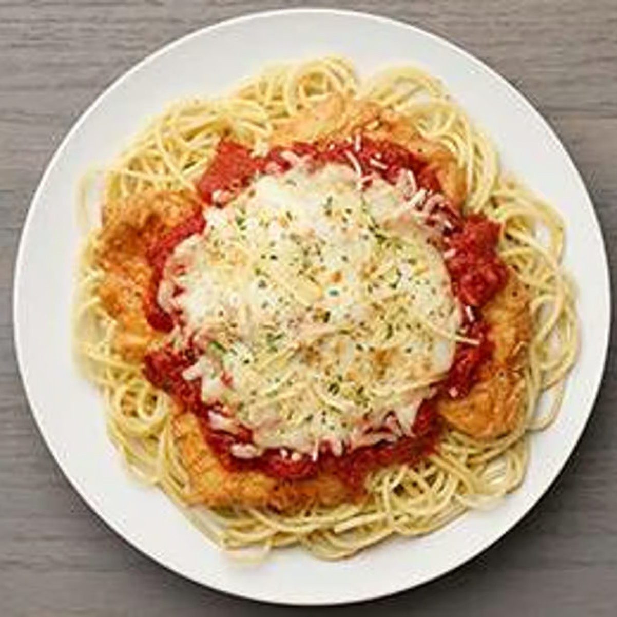Chicken Parmigiana Lunch.