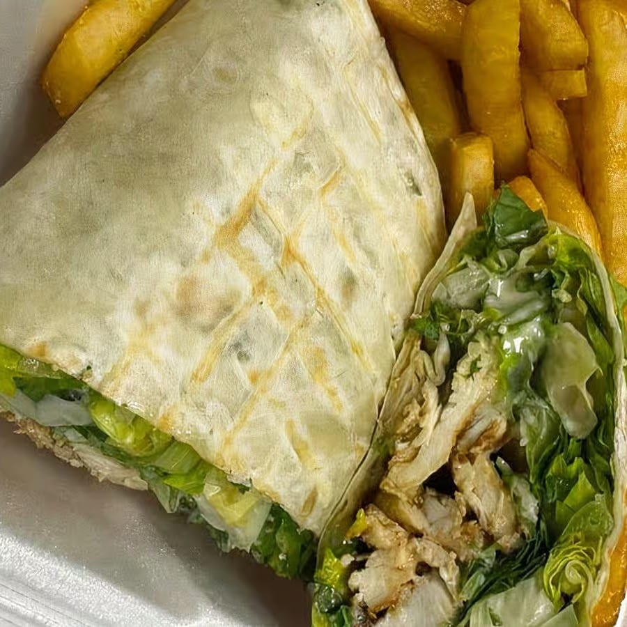 Chicken Caesar Wrap.